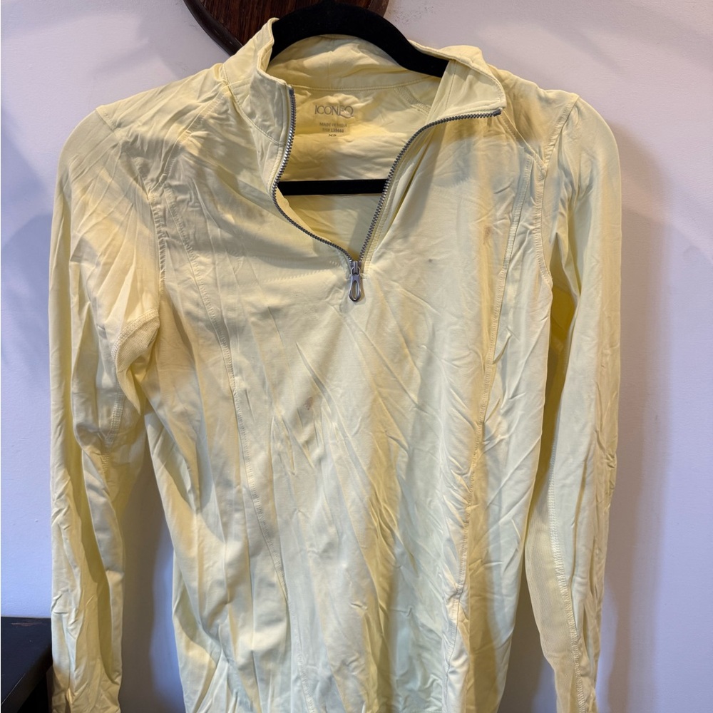 Yellow Quarter-Zip Pullover